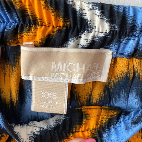 Michael Kors Maxi Skirt Striped Chevron Pleated Size XXS - Picture 4 of 5